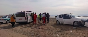 امدادگران خراسان شمالی جان ۱۰ مصدوم واژگونی خودرو را نجات دادند